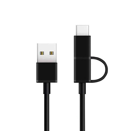 Кабель USB Type-C/Micro ZMI 30см  Black