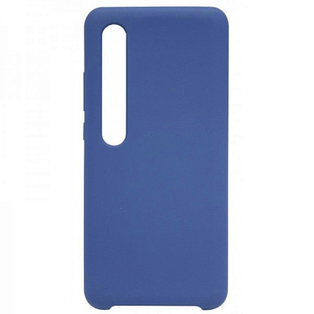 Накладка Silicone Case для Mi 10 (Темно-синий)