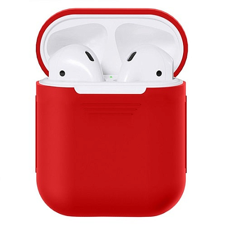 Силиконовый чехол для AirPods Красный
