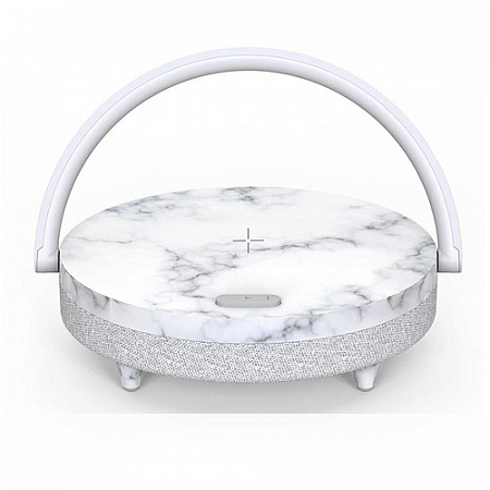 Настольная лампа с функцией беспроводной зарядки и колонки Ezvalo 10вт LYYD01 - Marble pattern