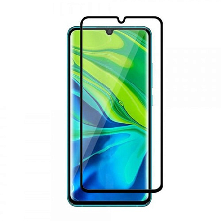 Закаленное стекло Full Screen+Full Glue DF для Redmi 9/9T/Poco M3 Черная рамка