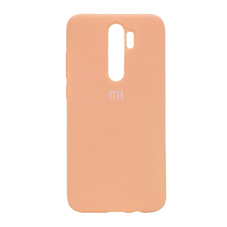 Накладка Silicone Case для Redmi Note 8 Pro Песочно-розовый