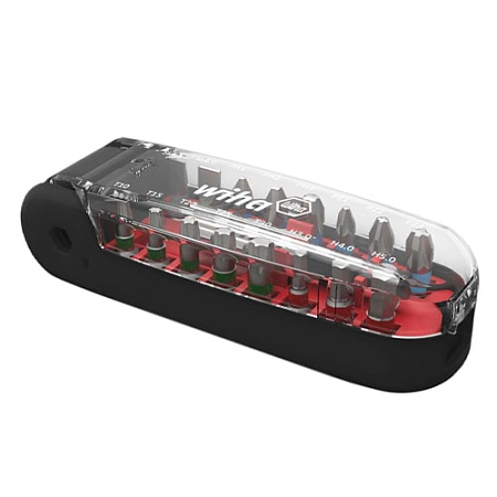 Отвертка с набором бит Wiha Crocodile Mouth Bit Black 17 Piece Set