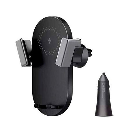 Держатель с беспроводной зарядкой ZMI+АЗУ 2USB