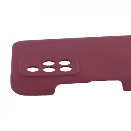 Накладка Silicone Case для Redmi 10 (Вишневый)